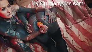 Pervy heavily tattooed transgender Lily get fisted